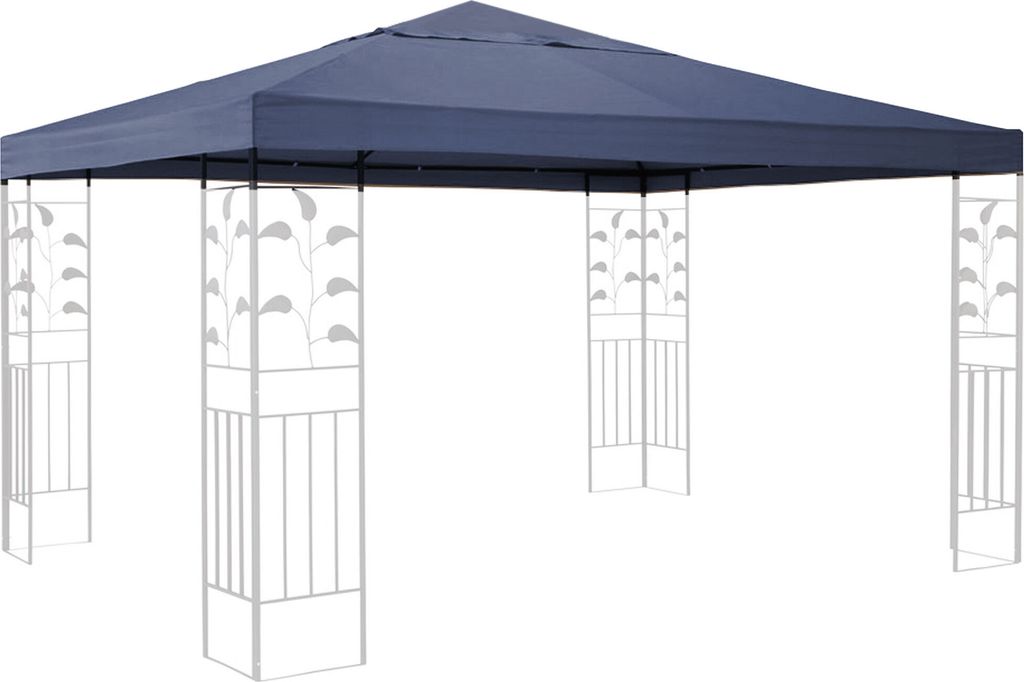Ersatzdach für Blätter Pavillon 3x3m Pavillondach Grau Produktbild 