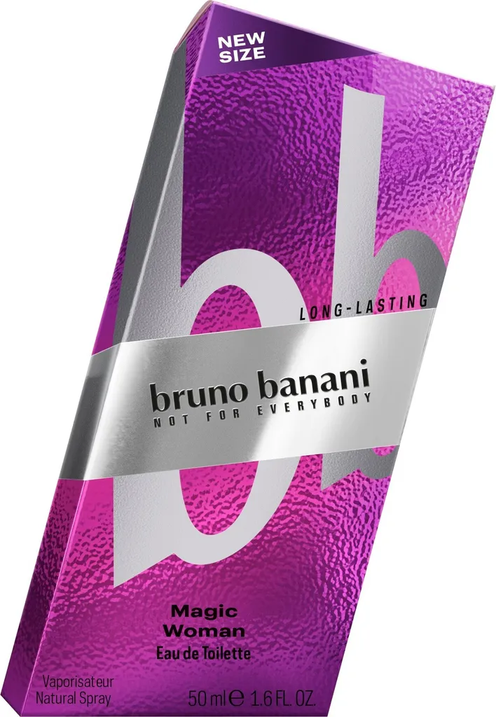 Bruno Banani Magic Woman Eau de Toilette 50 ml aux Notes de Fruits Roses
