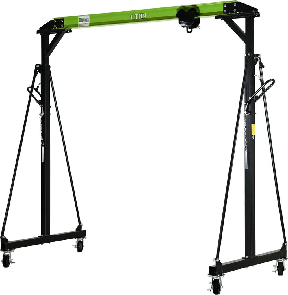 Portalkran mit Laufkatze Tragkraft 1 t Stahl Hubhöhe 2400 - 3600 mm Durchfahrtsbreite Kran 2400 mm