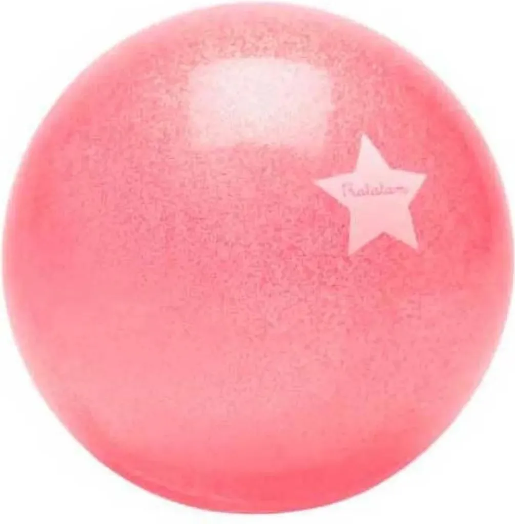 Balle d'éveil sensorielle Ratatam 15 cm rose pour la motricité fine