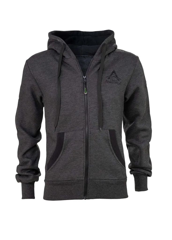 Sweat Urban Zipper Hoodie en Coton Épais Taille L - Veste Molleton Noir