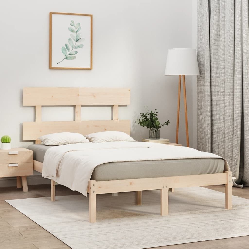 CLORIS Massivholzbett Bettgestell Holz 140x190 cm, 22,65 kg