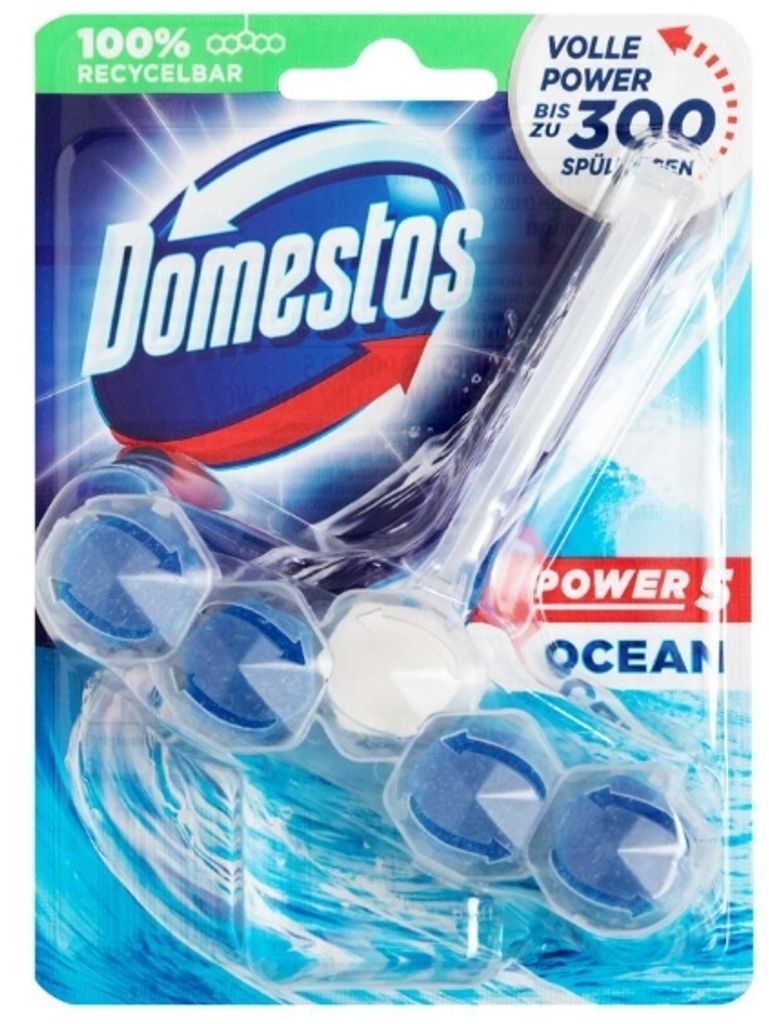 Domestos, Power 5, Ocean, Toilettenwürfel, 55g Produktbild 