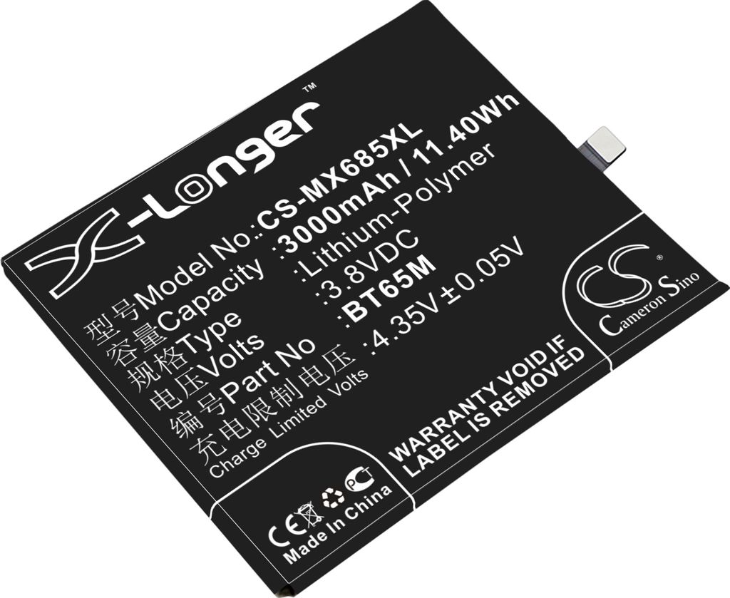 TECHTEK Akku Kompatibel mit [MeiZu] M685C, M685Q, M685U, Produktbild 