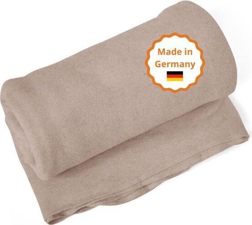 sleepling Kuscheldecke Wohndecke Germany, Sofadecke, 150 x 200 cm, , waschbar, beige melange