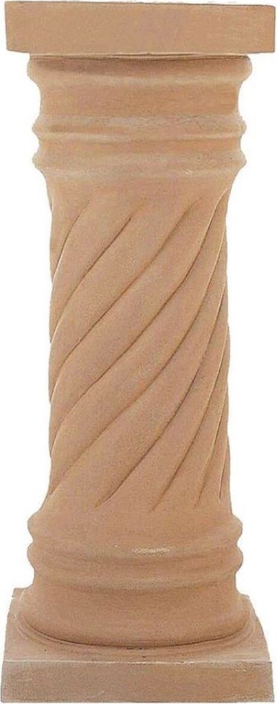 Casa Padrino Barock Säule Terracotta 40 x 40 x H. 120 cm - Handgefertigte Keramik Deko Säule - Barock Garten Terrassen Deko