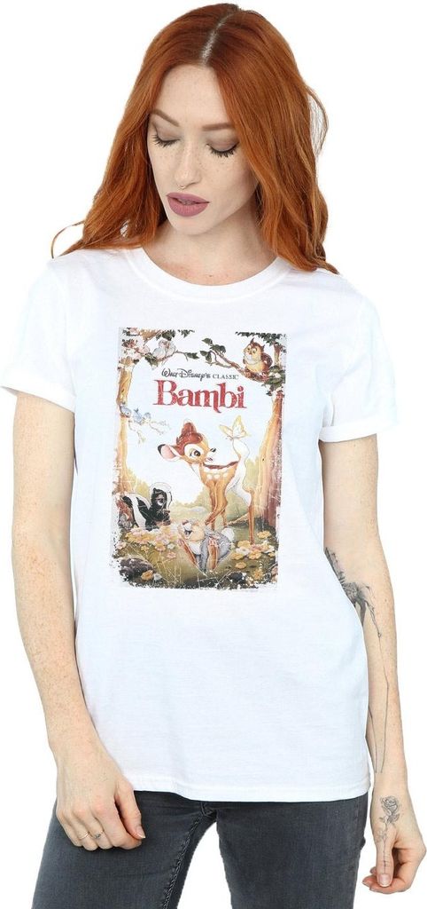Bambi - T-Shirt für Damen BI1549 (L) (Weiß)