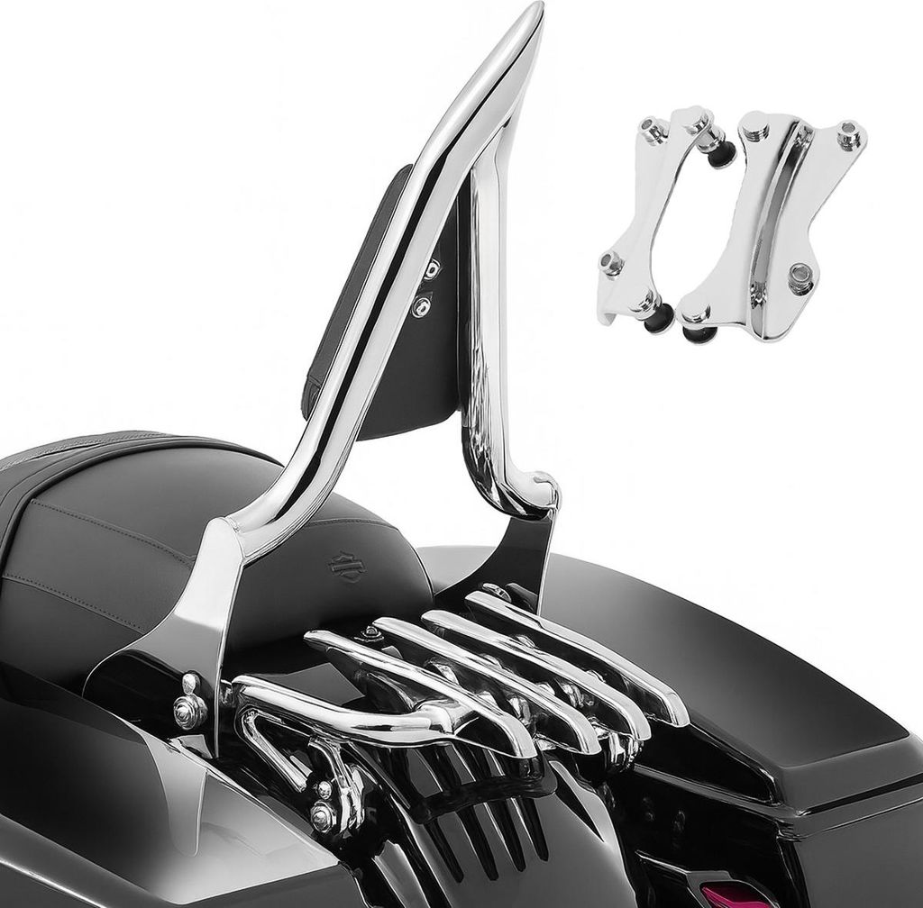 Sissybar passend für Harley Davidson Street Glide 14-25 mit Gepäckträg