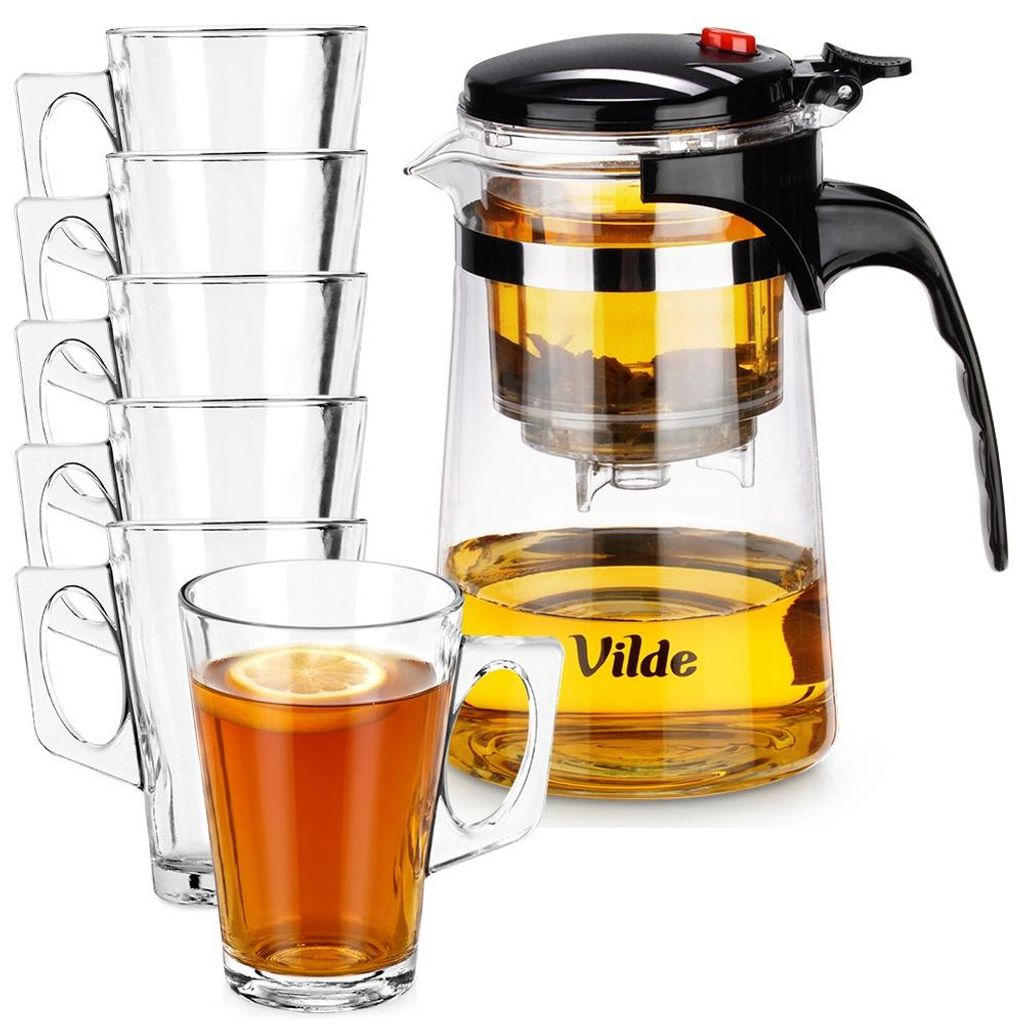 Vilde | Théière 680 ml - Théière en verre avec filtre - 6 Image du produit 