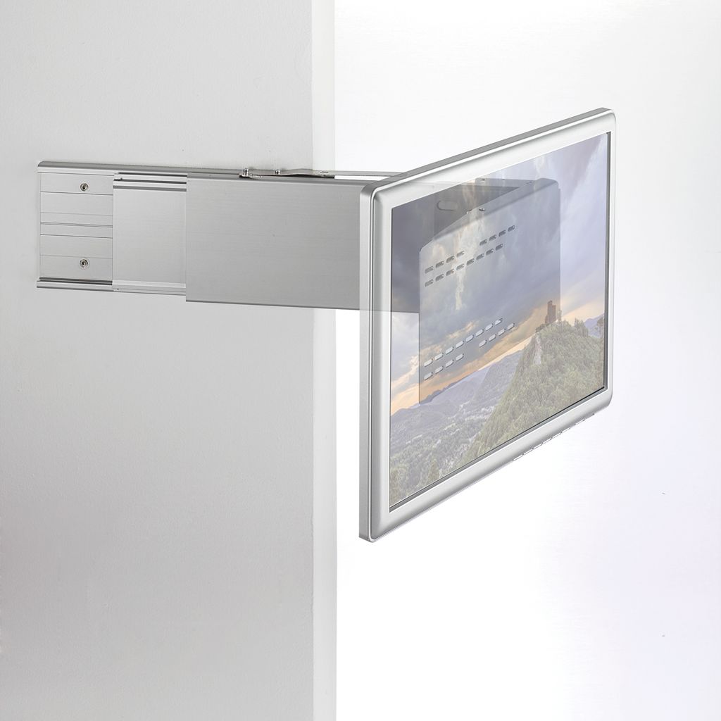 Caratec CFA101L | TV-Halter seitlicher Auszug Silber Produktbild 