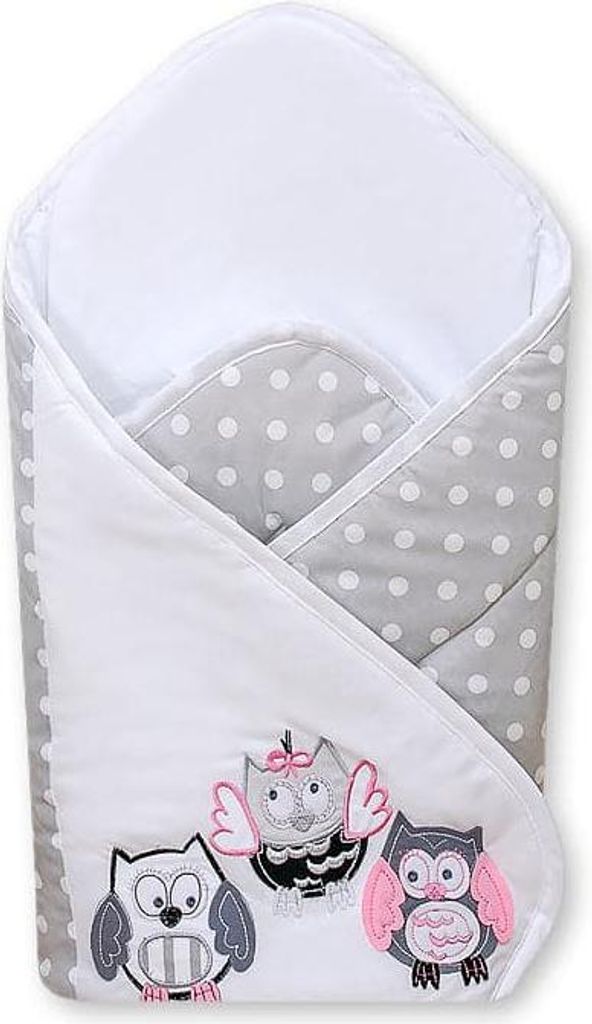 Babynest, Babynest, atmungsaktive Baumwolle – besonders sicher mit Descro Stängning – Grau-Rosa