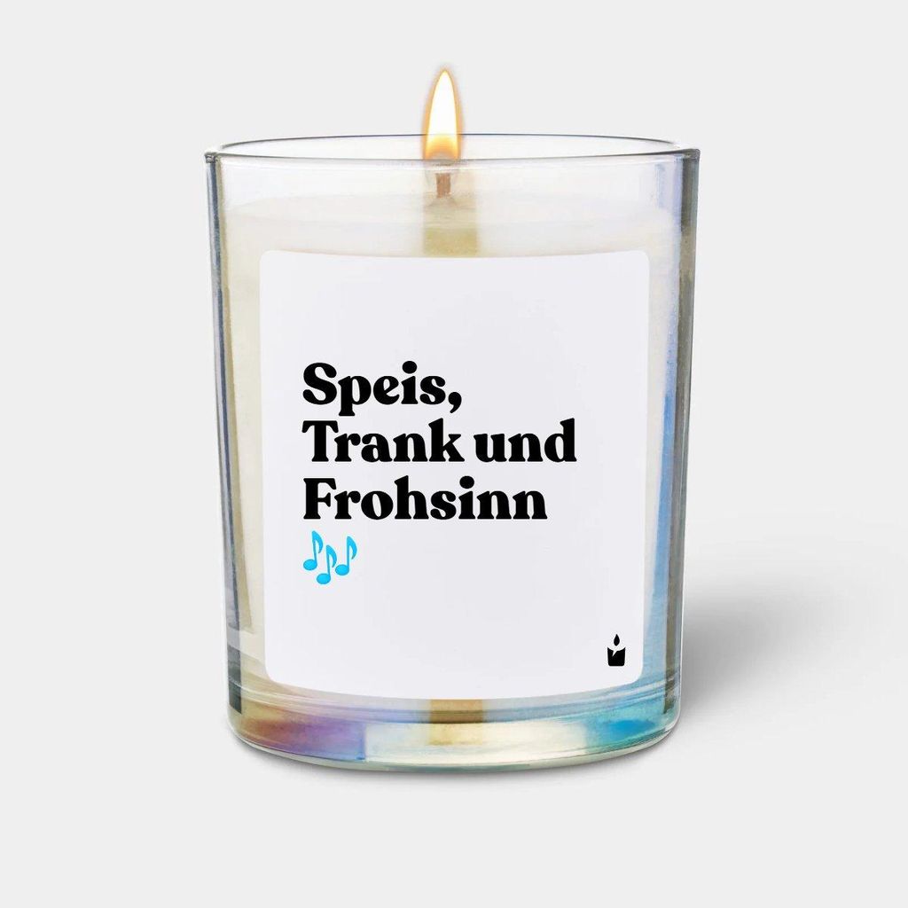 ChattyCandles Duftkerze Flowery Speis, Trank und Frohsinn