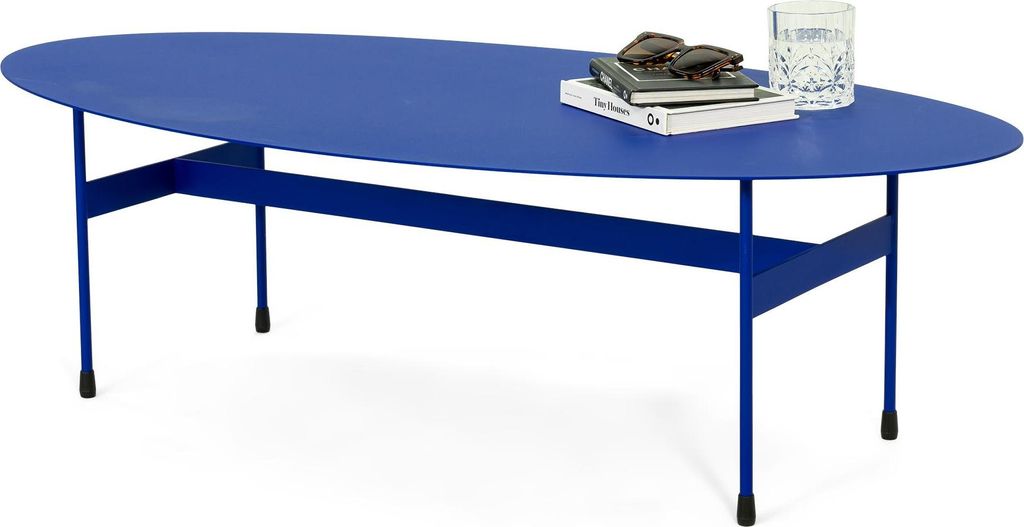 Spinder MIRA OVAL Couchtisch 125 x 40 cm Oval Stahl Minimalistisch