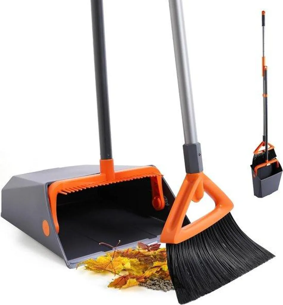 Nettoyage extérieur efficace : balai-brosse 2-en-1 et brosses de cour