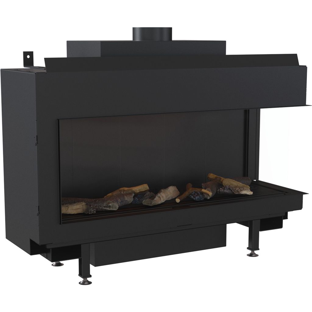 Gaskamin LEO 100 rechts Propan ∅ 100/150 8,2 kW