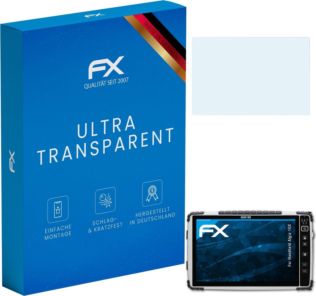 atFoliX FX-Clear 2x Schutzfolie kompatibel mit Handheld Algiz 10X Displayschutzfolie
