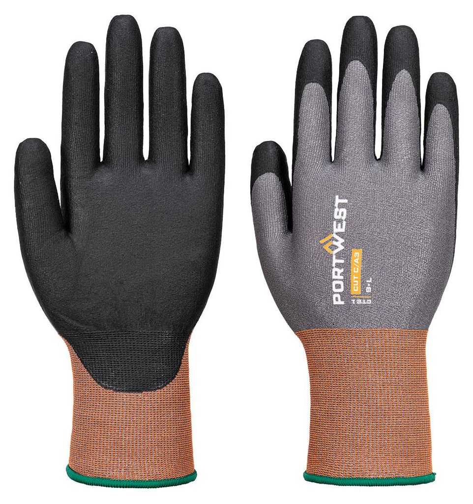 Gant Ct Cut C21 Nitril - L - Grau/schwarz - Portwest
