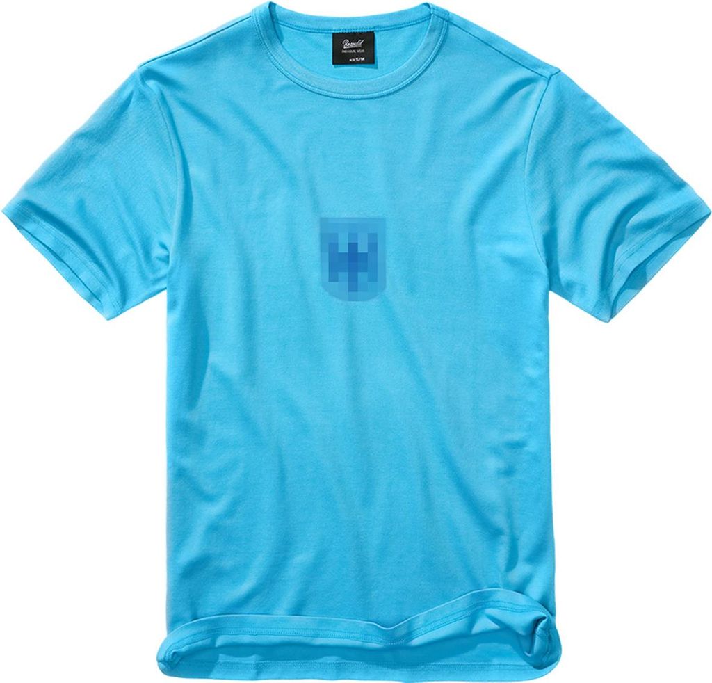 Brandit T-Shirt Herren BW Sportshirt blau Basics 50% Baumwolle, 50% Polyamid XL