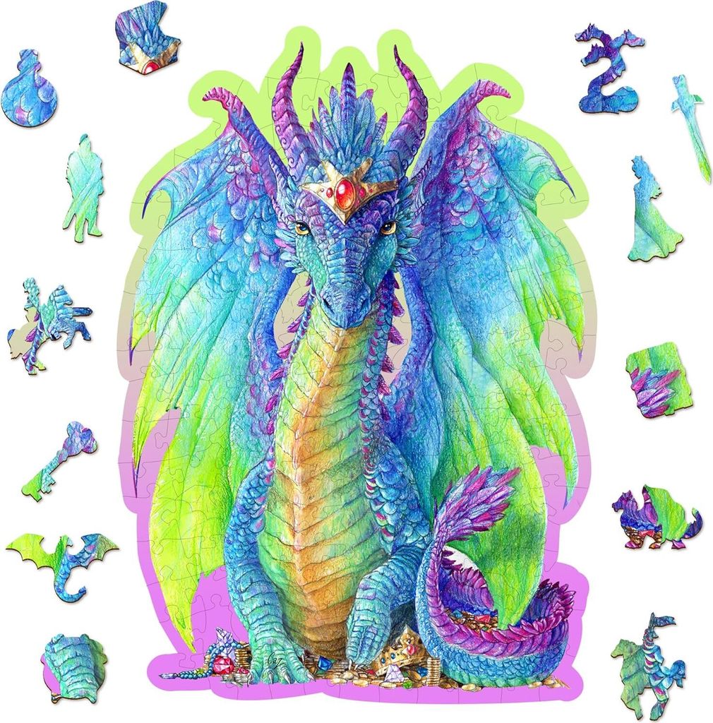 HOLZSTADT-Puzzle - Schöner Drache Produktbild 