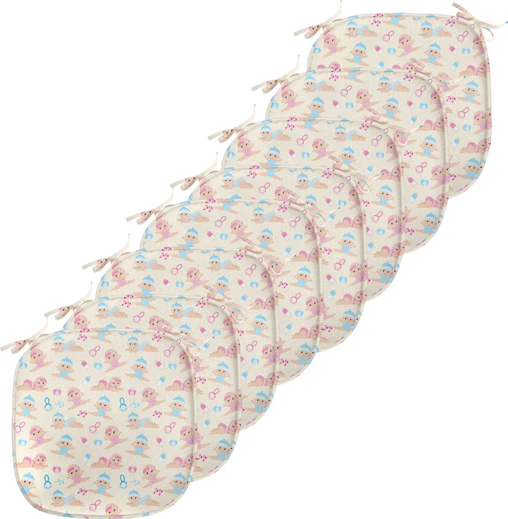 Coussin de Chaise Anti-Tache et Imperméable Lot de 8 pour Siège Cuisine