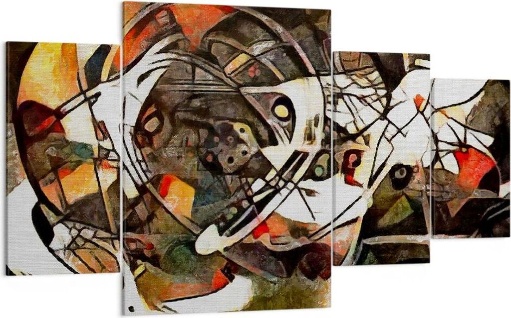 Bild auf Leinwand - Leinwandbild - Abstraktion modern - 160x90cm - Wand Bild - Wanddeko - Leinwanddruck - Bilder - Kunstdruck - Wanddekoration - Le...