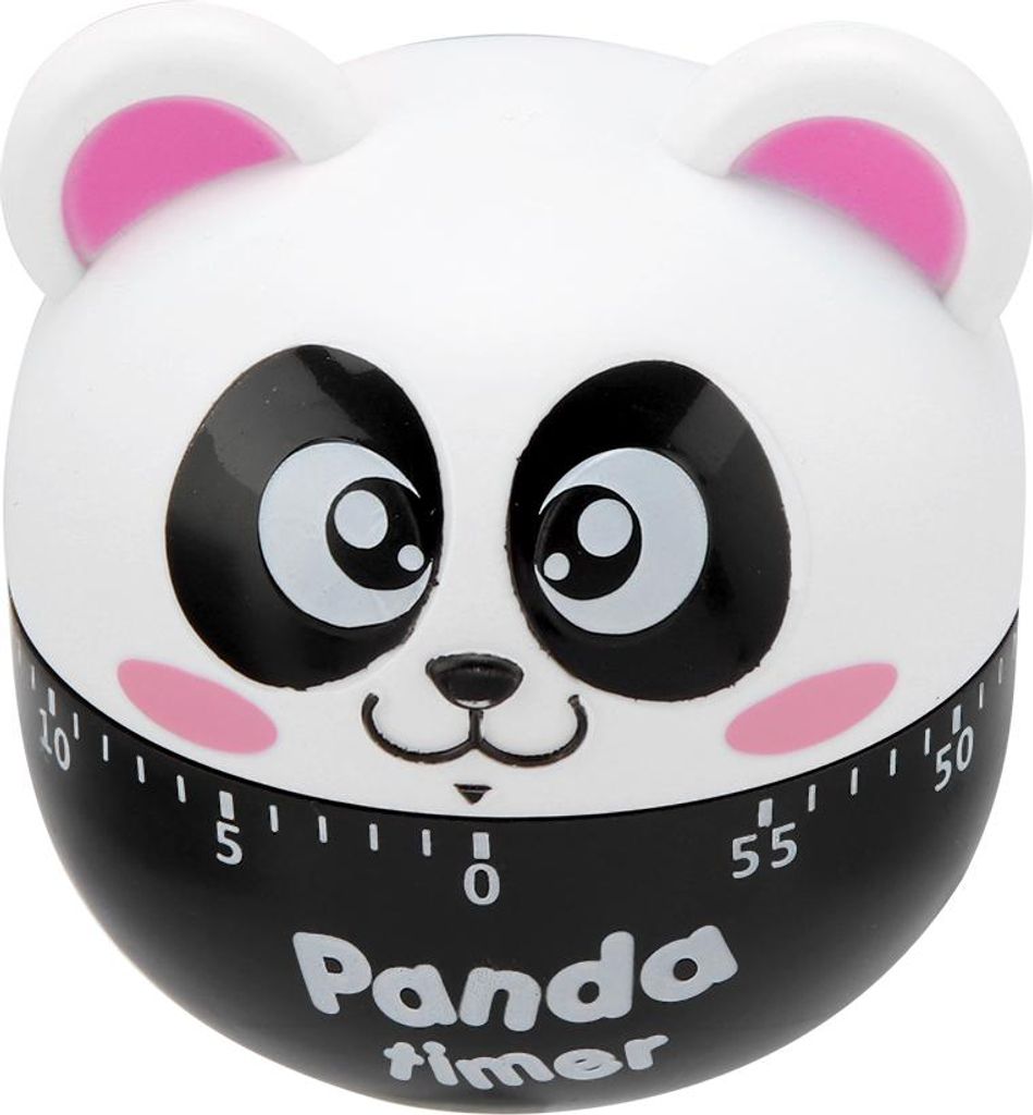 Mechanischer Küchentimer, manuell, in Tierform, Zähler für Kochzeitmessung (Pink)