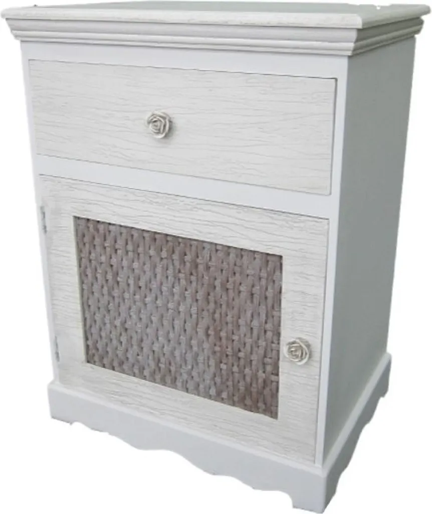 Commode de Salon Rustique Gris et Marron Idéale pour Petits Espaces