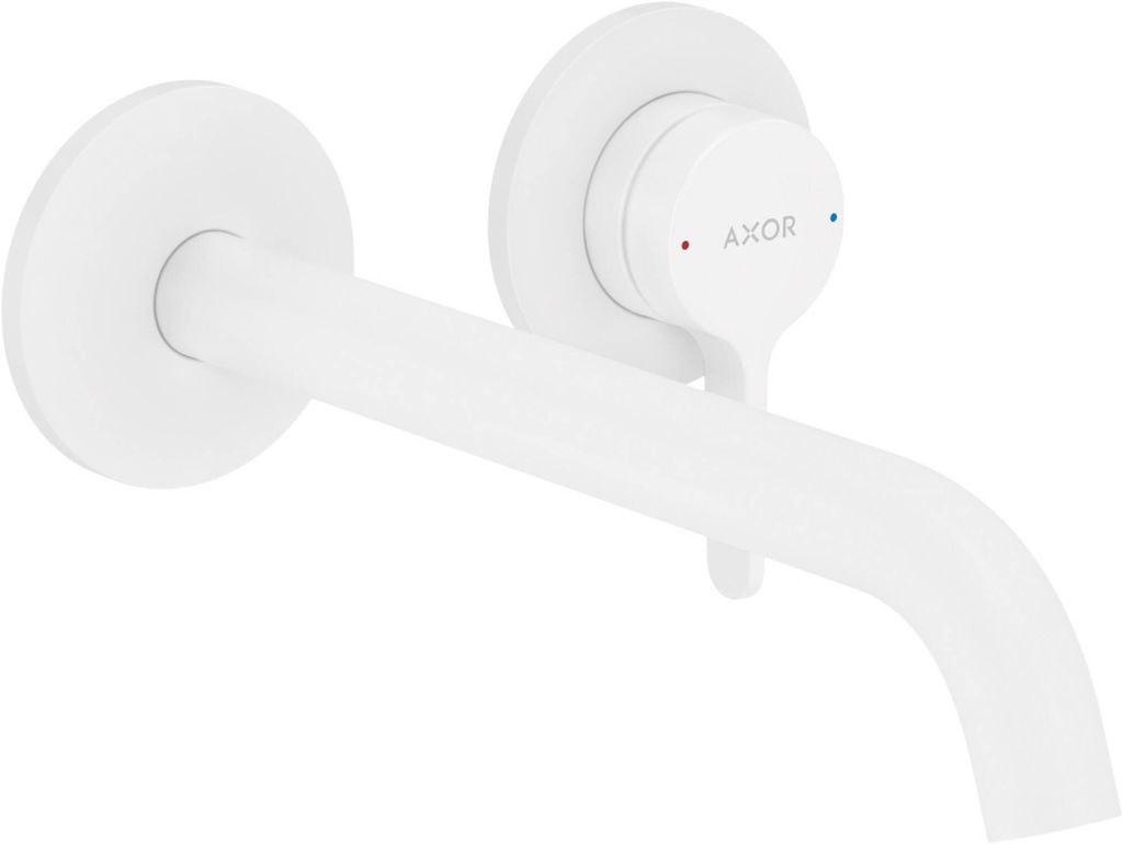 hansgrohe AXOR One Einhebel-Waschtischarmatur Unterputzmodell für Wandmontage, mit Hebelgriff, Auslauf 220mm, 48120700