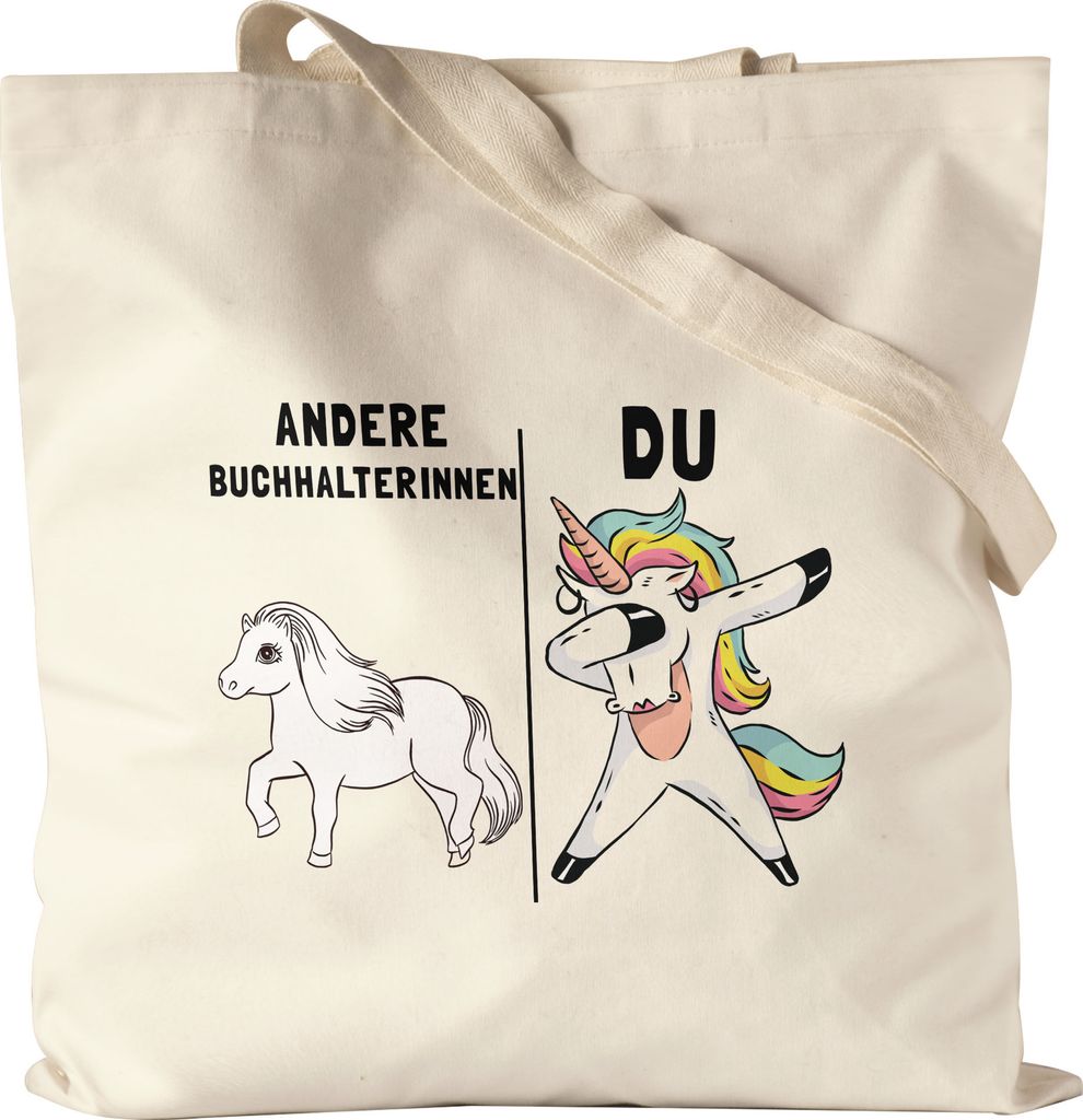 Andere Buchhalterinnen Du Jutebeutel Stoffbeutel Canvas Pferd Einhorn Humor Lustig Unicorn Geschenk Apotheke