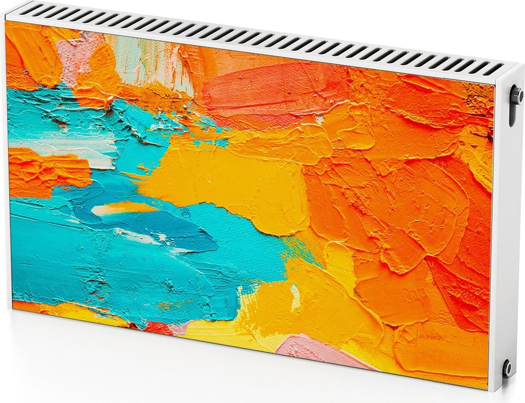 Herbstfarben – Magnetische Heizkörperabdeckung – 100x60 cm – Magnet Heizkörperabdeckung – 3D Würfel – Heizkörperverkleidung – Magne...