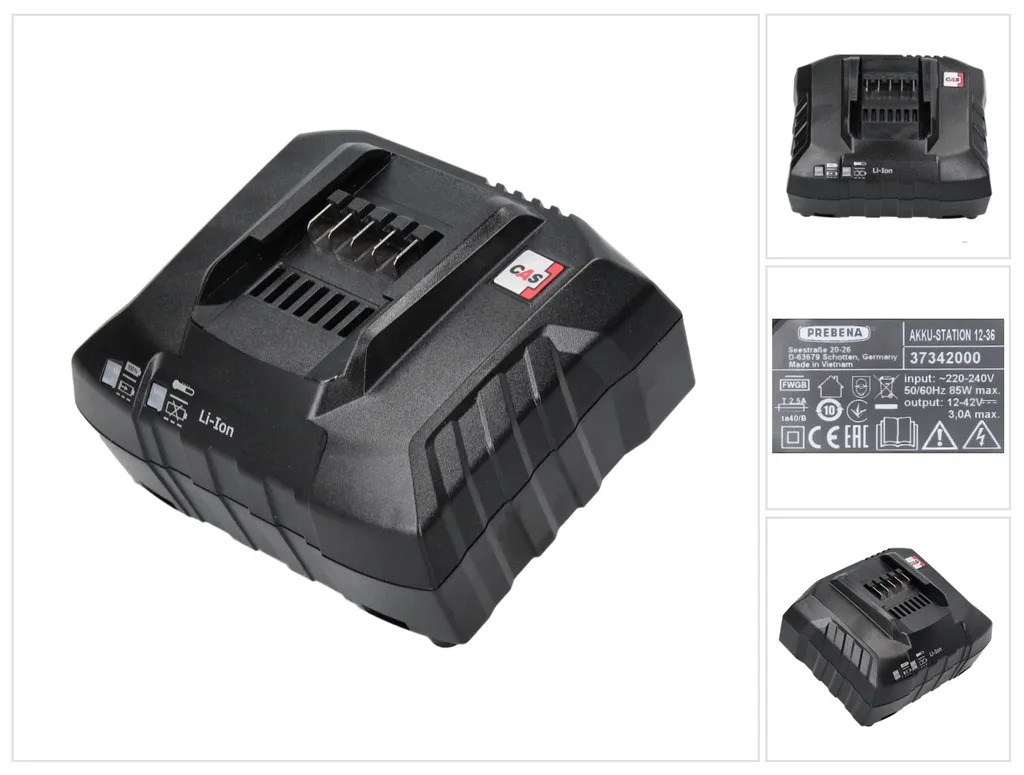 Station de charge rapide 12-36V Prebena compatible batteries CAS Air Cooled