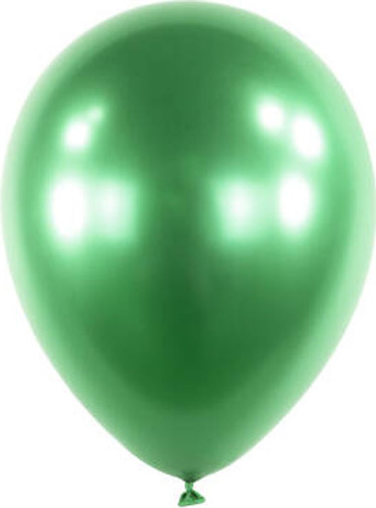 Grüne Satin-Luxus-Chrom-Smaragd-Latexballons, 12 cm, 100 Stück.