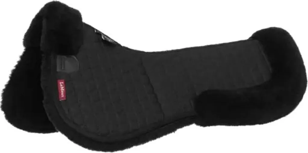 Tapis de selle LeMieux Merino+ Noir, taille L pour CSO et Dressage