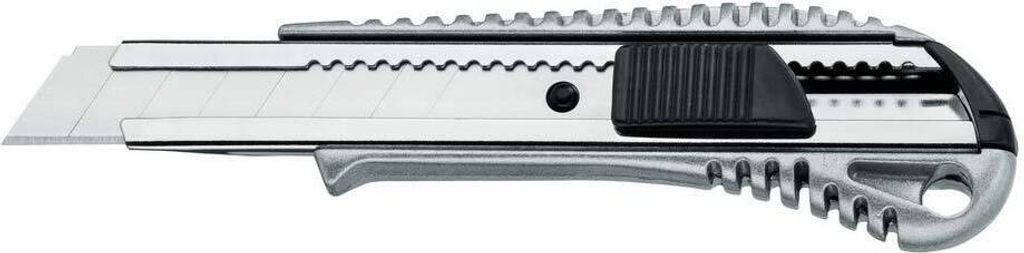 Abbrechmesser Cuttermesser Aludruckguss 18 mm mit Metallführung