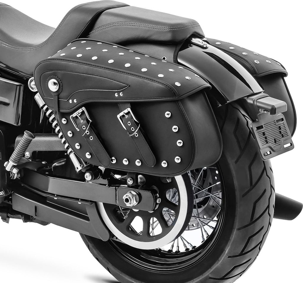 Überwurf Satteltaschen für Chopper Cruiser Retro # VH6 schwarz