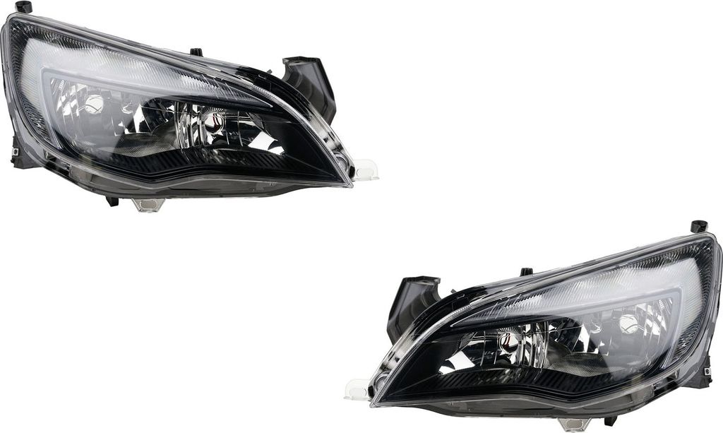 Johns, Scheinwerfer Halogen HSW passend für Opel Astra J 09/12- H7 H7 Satz Links Rechts 1216674 1216935 13365290 39005837 1216692 1216936 13365291...