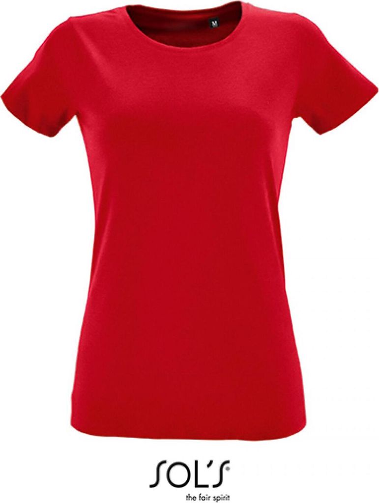 SOLs 02758 | Damen Round Neck Fitted T-Shirt Regent - Farbe: Red - Größe: L