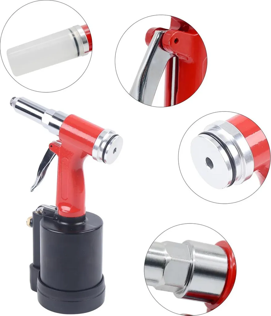 Riveteuse oléopneumatique pour inserts filetés de 3,2 à 6,4 mm - 7