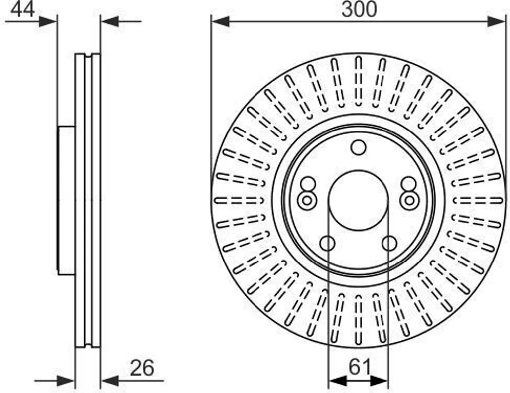 Disque de frein haute performance Bosch 0 986 479 668 pour Scenic 1