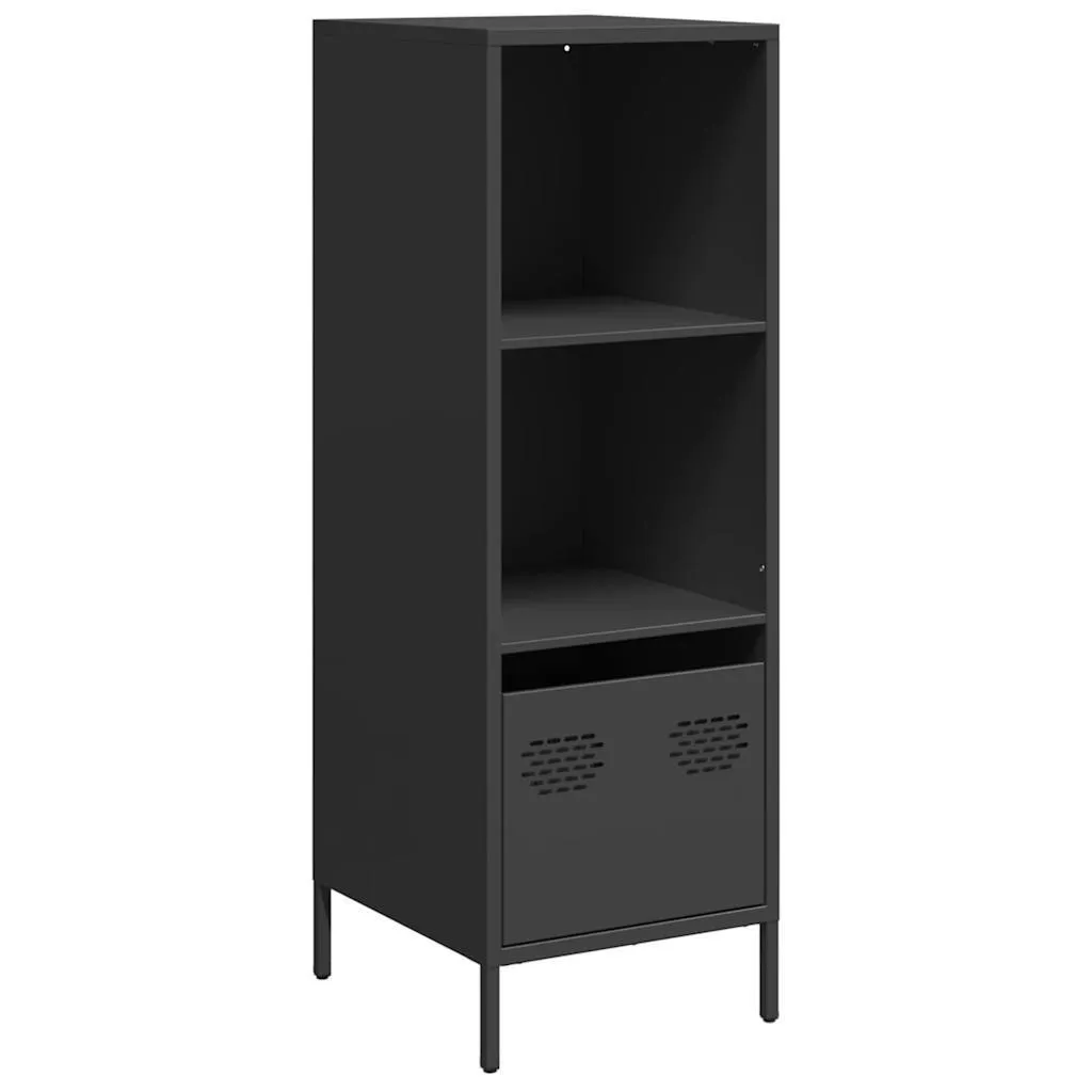 Credenza Nera SYFAX™ in Acciaio 35x39x103,5 cm - Mobile Industrial Nero