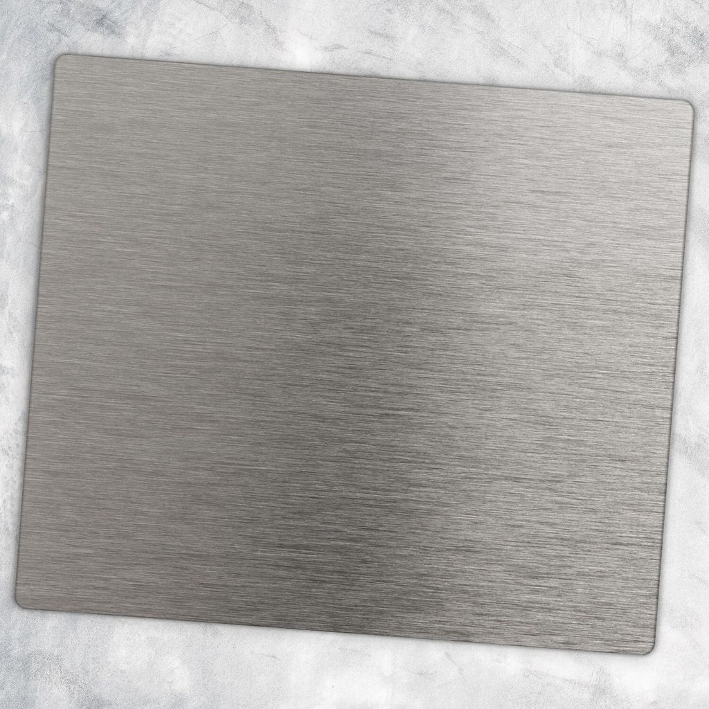 Glas-Herdabdeckplatten Glaskeramikkochfeld-Abdeckung Spritzschutz Glas 60 cm x 52 cm - Metall
