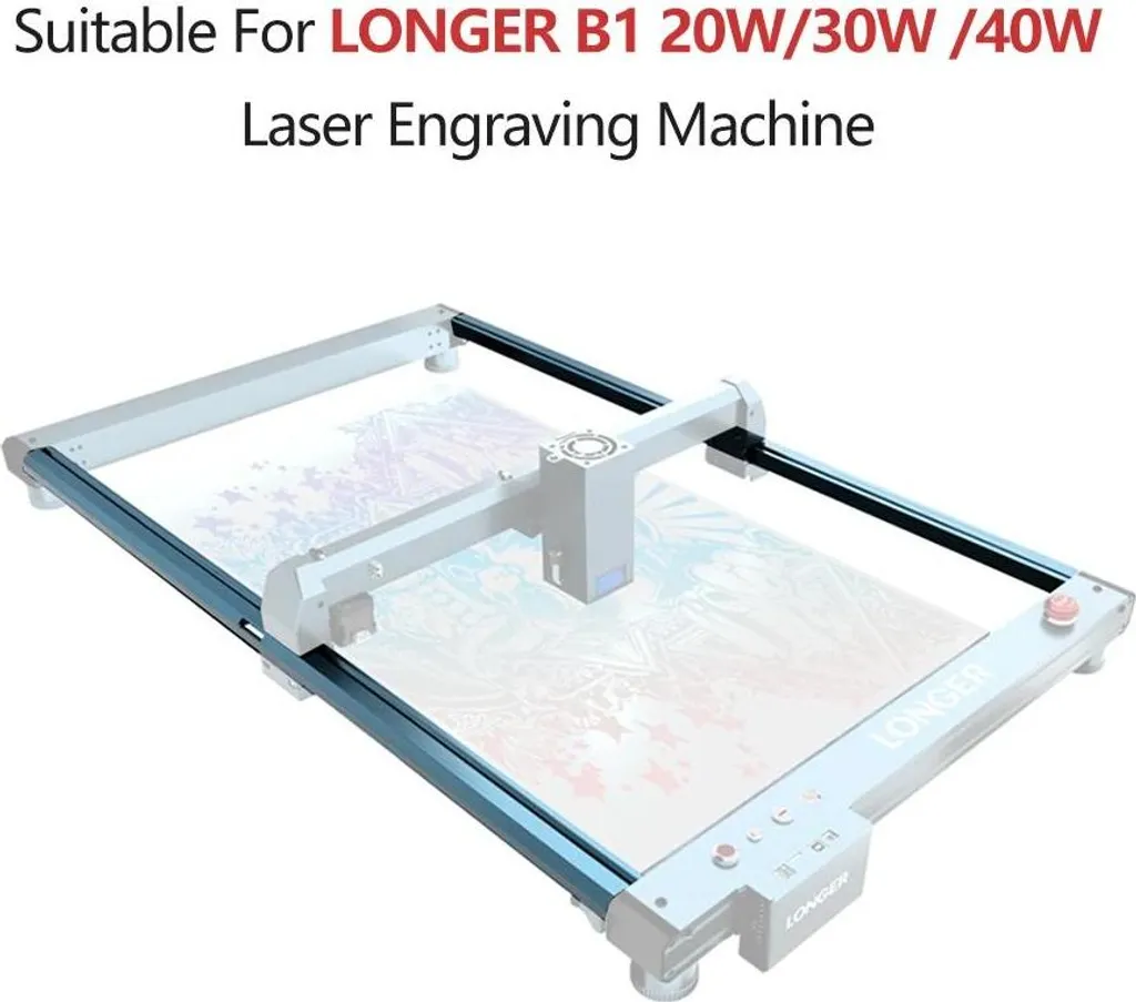 Kit d'extension laser 45 x 85 cm - Axe Y haute précision - Rails inclus - 2