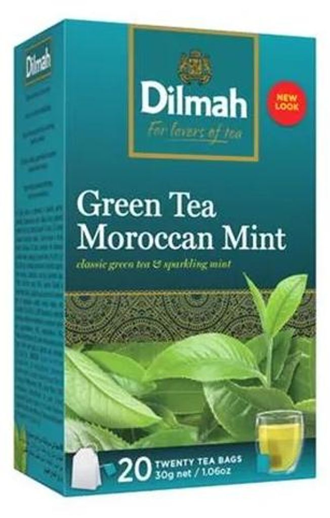 Dilmah | Thé vert pur et menthe marocaine | Thé vert de Image du produit 