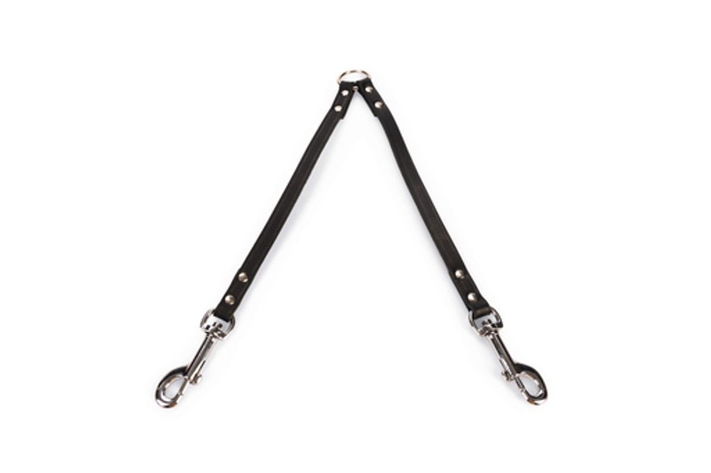 Karlie Koppelleine Rondo - Hundeleinen - Leder - Schwarz - 30x1,2 cm