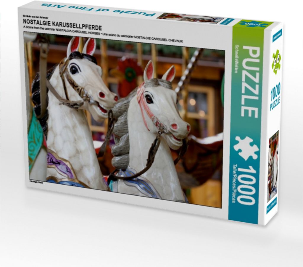 Calvendo Ein Motiv aus dem Kalender NOSTALGIE KARUSSELLPFERDE 1000 Teile Puzzle quer 640x480mm, CALVENDO; 7290538