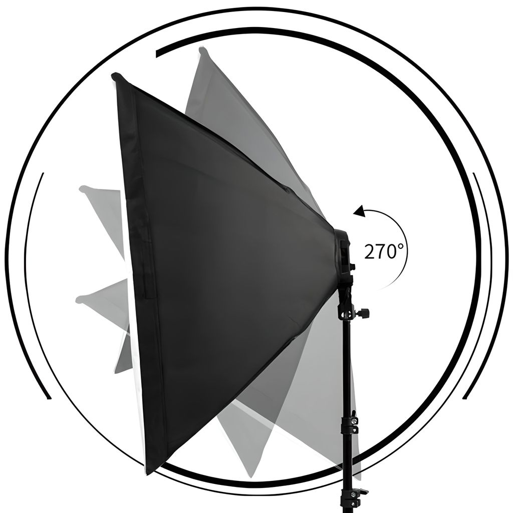 Sada pro fotografické studio Softbox se 2x 135W fotolampami Obrázek produktu 3