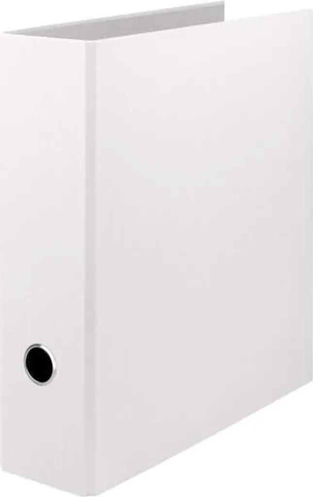 Classeur Dos 8,5cm Blanc Rössler S.O.H.O. A4 en Carton Rigide Artisanal