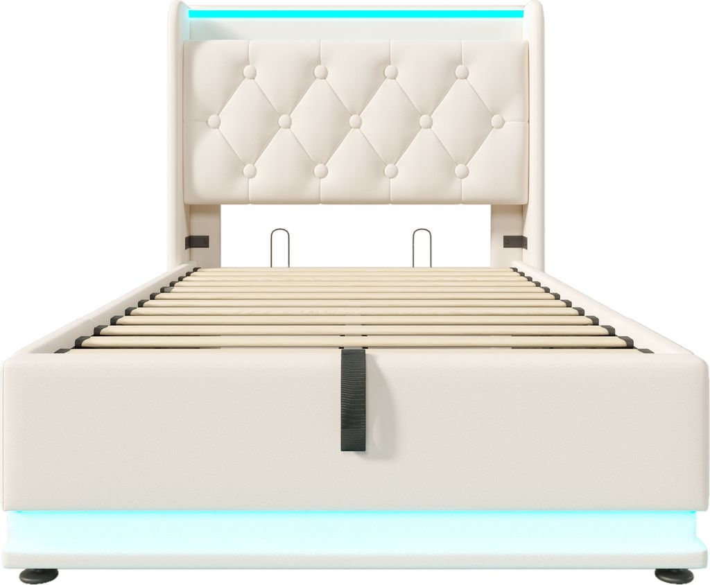 Flieks Polsterbett 90x200cm mit Ladefunktion (USB&Typ-c), Produktbild 