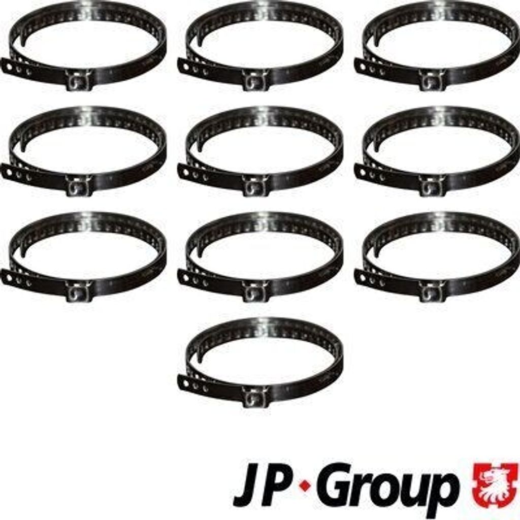 10x JP GROUP Klemmschelle 9901300300 65-124mm 400mm 8mm