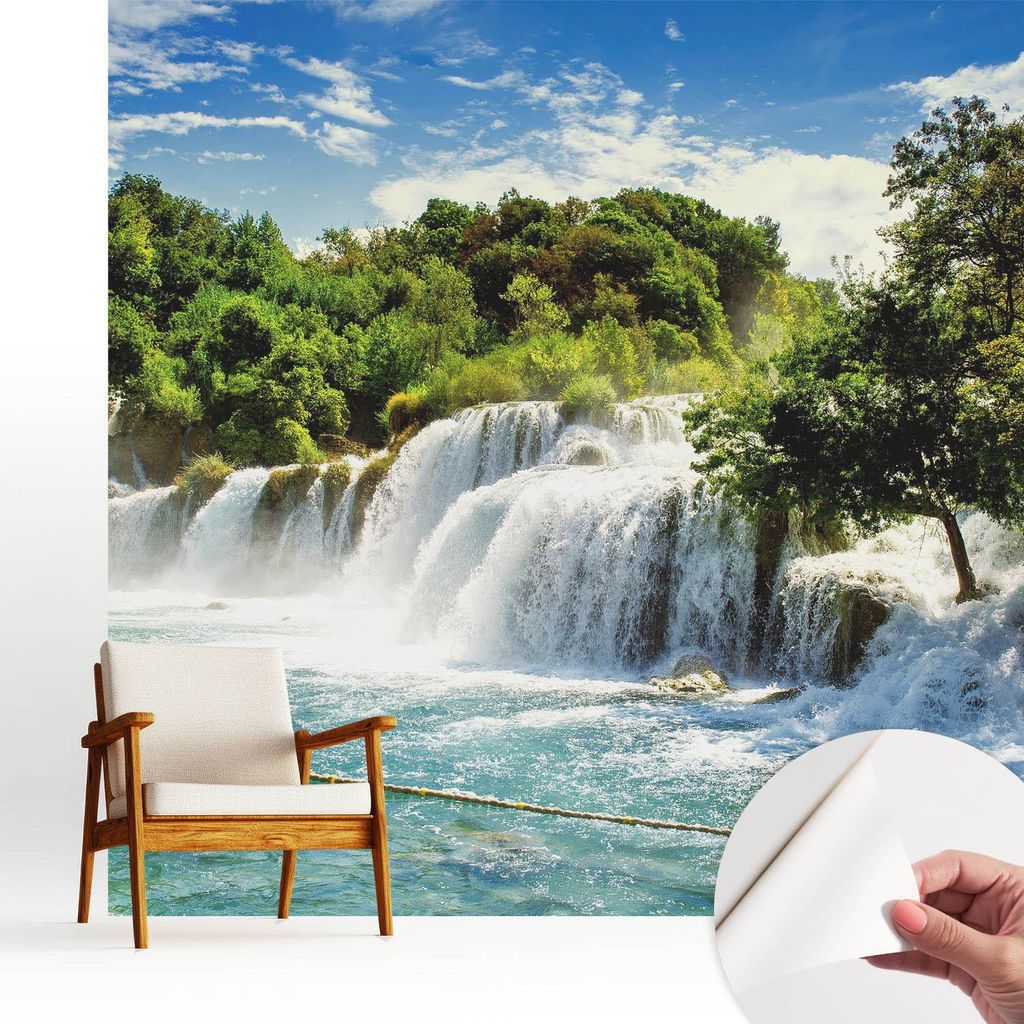 Fototapete selbstklebend - 250x250 cm - Tapete - Wandtapete - Wandbilder - Klebefolie - Dekofolie - Tapete Folie - Wand - Dekoration - Wohnzimmer -...